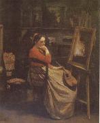 The Studio (mk09)  Jean Baptiste Camille  Corot